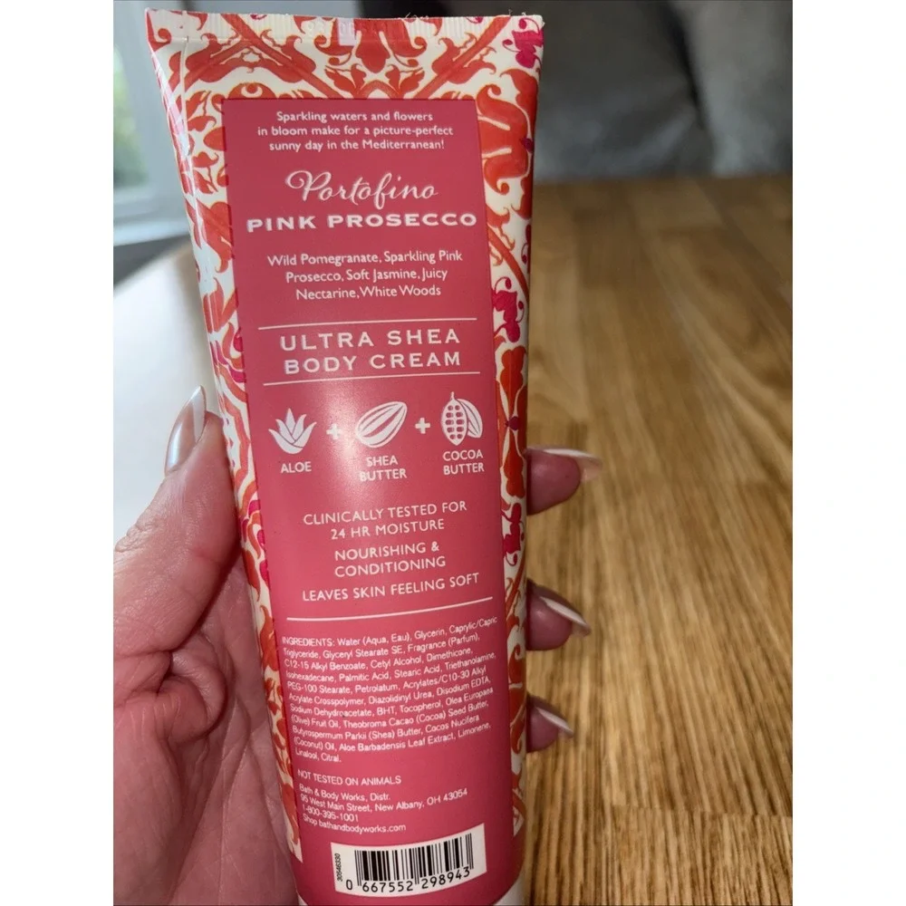Bath & Body Works  Ultra Shea Body Cream PORTOFINO PINK PROSECCO 8 oz